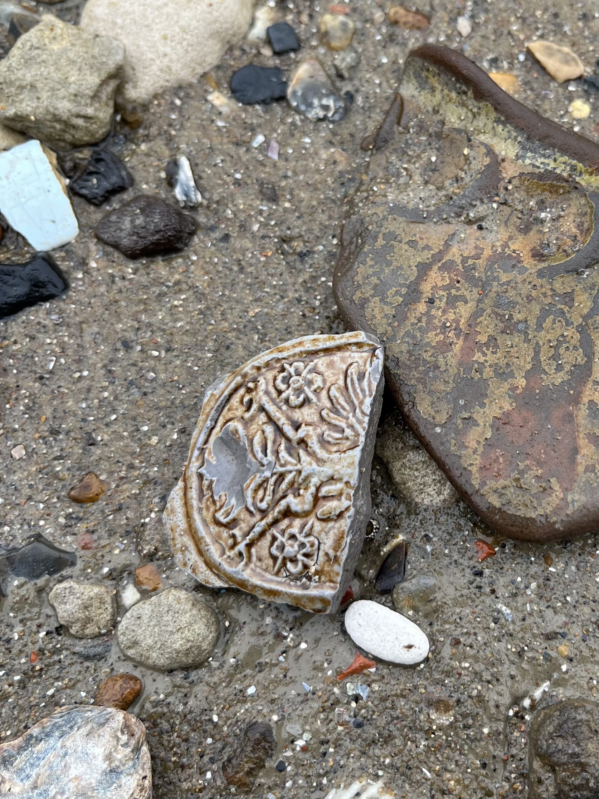 Sherd of Bartmann jug with Hanse arms