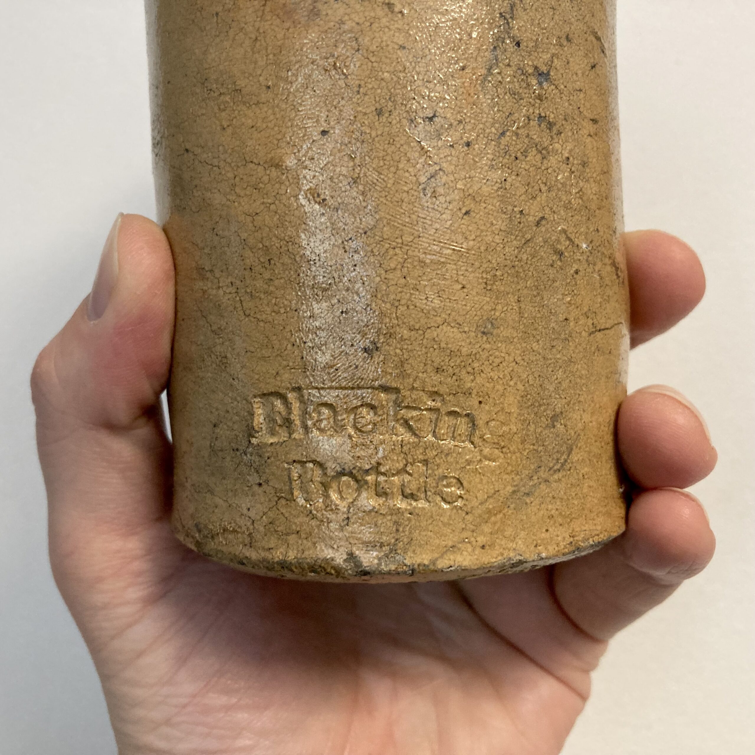 Base of Victorian blacking bottle